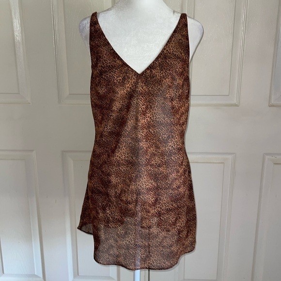 Victoria’s Secret Animal Print V Neck Chemise - Picture 1 of 6
